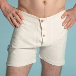 Shorts CORBIN Elastic-Free 100% Organic Prima Cotton Boxers (Gusset Crotch, Coconut Buttons, OC Thread) (Limited Edition)
