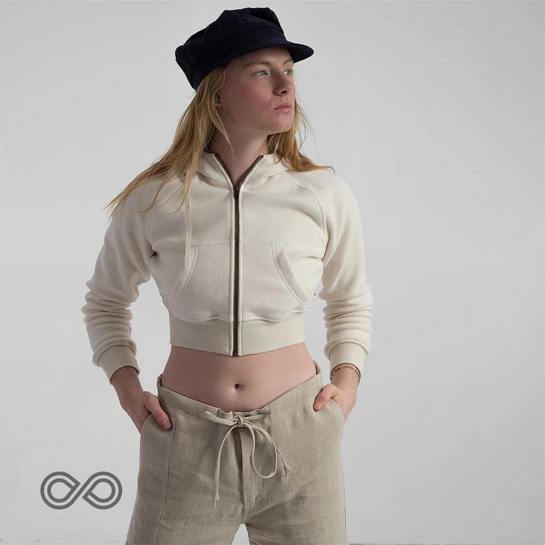 Vendor-unknown ISADORA 100% Organic Cotton Fleece Zippered Hoodie 12 Vendor-unknown ISADORA 100% Organic Cotton Fleece Zippered Hoodie