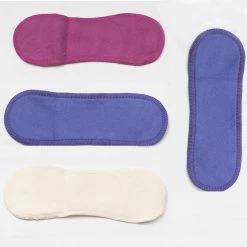 Vendor-unknown Organic Cotton Washable Mini Menstrual Liners (4 Pcs) Feminine Hygiene