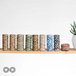 Twines DIY 6-Strand Unwaxed Dyed Rainbow Hemp Twine