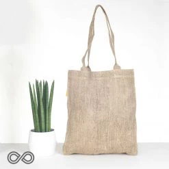 Vendor-unknown Hemp Burlap Shopping Bag (STONEBRIDGE) (Plastic-free) ShoesBags&More