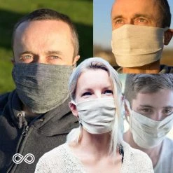 Vendor-unknown Face Coverings SCHOENBERG 100% Hemp Face Mask Mouth Mask (Elastic-free)