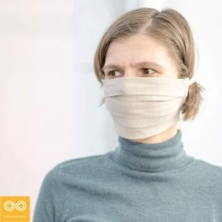 Vendor-unknown CICERO 100% Organic Linen Face Mask Mouth Mask (Elastic-free)