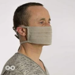 Vendor-unknown CICERO 100% Organic Linen Face Mask Mouth Mask (Elastic-free)