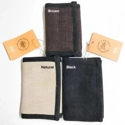 Vendor-unknown ShoesBags&More CERVANTES Heavy Hemp Canvas Wallet With Driver's License Window
