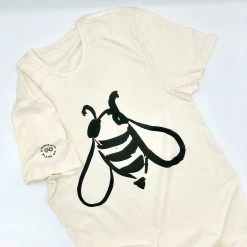 T-Shirts PUREVALLEY 100% Organic Prima Cotton T-Shirt (Unisex)- Bee Women