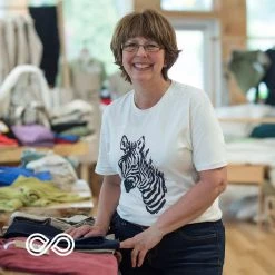 T-Shirts PUREVALLEY 100% Organic Prima Cotton Printed T-Shirt - Zebra (Unisex) Tops