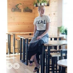 T-Shirts PUREVALLEY 100% Organic Prima Cotton T-Shirt (Unisex) - Real Women