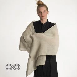 Vendor-unknown Warmwear & Outerwear POMONA 100% Organic Linen Scarf (24