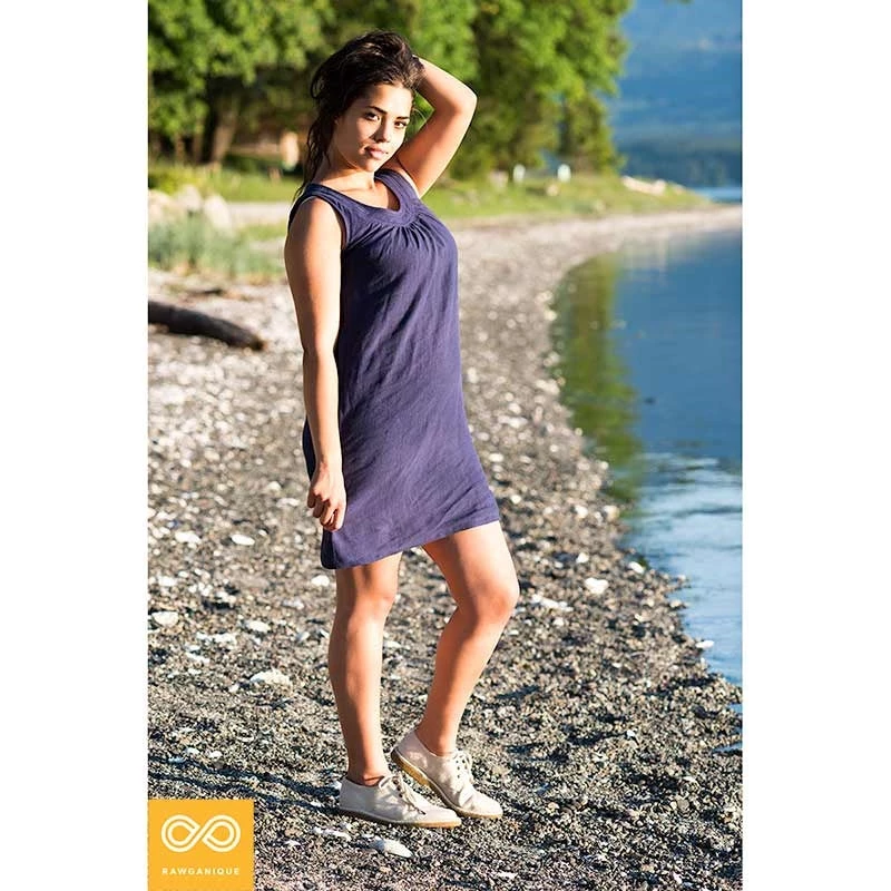 Vendor-unknown SUMMER BREEZE 100% Organic Hemp Dress (Hemstitched Neckline, With Pockets) Dresses 7 Vendor-unknown SUMMER BREEZE 100% Organic Hemp Dress (Hemstitched Neckline, With Pockets) Dresses