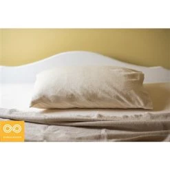 Rawganique Sheets WEMBLEY Organic Cotton Fleece - Jersey Reversible Pillowcase