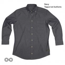 Vendor-unknown PARK PLACE 100% Organic Cotton Long-Sleeve Dress Shirt Men