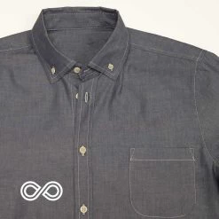 Vendor-unknown PARK PLACE 100% Organic Cotton Long-Sleeve Dress Shirt Men