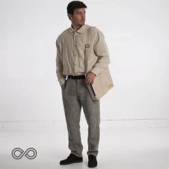 Vendor-unknown Men BOSTON 100% Organic Hemp Long-Sleeve Dress Shirt