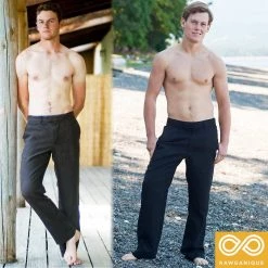 Vendor-unknown Eco-Couture Low Rise Hemp Dress Pants Slacks Bottoms