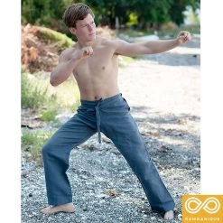 Vendor-unknown Trousers & Jeans MORIO 100% Hemp Karate Gi Pants (Unisex)