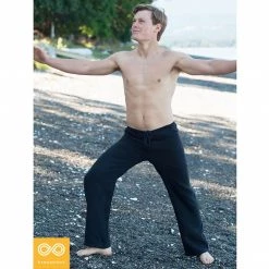 Vendor-unknown Luca Elastic-free 100% Hemp Meditation Pants (Regular Rise) Bottoms