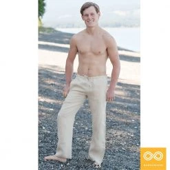 Vendor-unknown Emerald Coast Elastic-free Organic Linen Meditation Pants