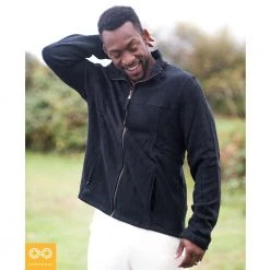 Vendor-unknown EXPLORATOR 100% Organic Cotton Fleece Zippered Ski Jacket (Unisex)