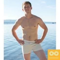 Vendor-unknown WHITBY 100% Organic Cotton Twill Boxers (OC Thread, Nut Button) Men