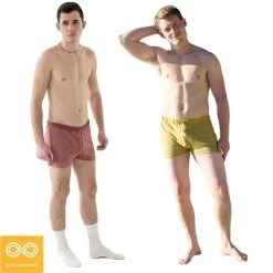 Vendor-unknown DAYTONA Elastic-free 100% Organic Hemp Knit Boxers (OC Thread)