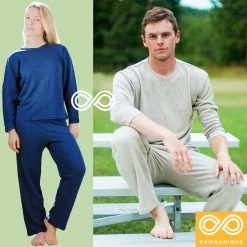 Vendor-unknown Lingerie & Sleepwear MAUPASSANT 100% Organic Hemp Knit Pajamas Set (Unisex)