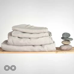 Vendor-unknown BedBath Linen Sheets: Blvd Haussmann Organic French Linen Sheets (Luxury Relaxed Edition)