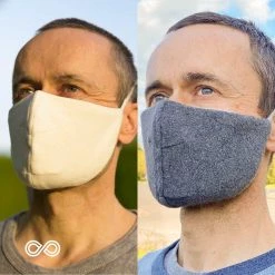 Vendor-unknown PURCELL 2-Layer Organic Cotton Fleece & Jersey Face Mask Mouth Mask (One Elastic)