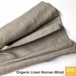 Vendor-unknown Pomona Organic Linen Roman Blinds (Discontinued) Curtains