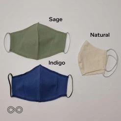 Vendor-unknown LENNOX Organic Cotton Face Mask Mouth Mask With Elastic (Washable) Face Coverings