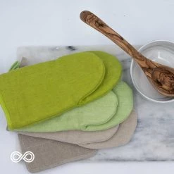 Vendor-unknown SAMSARA Organic Hemp Oven Mitt (100% Organic Cotton Fill) (No Fire Retardants, No Plastic, No Polyester, OC Thread) Kitchen