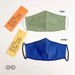 Vendor-unknown DONIZETTI 2-Layer Organic Cotton Jersey Face Mask Mouth Mask With Elastic Face Coverings