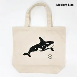 Vendor-unknown CLOVERDALE 100% Organic Cotton Shopping Bag Made In USA - Orca Printed Tees & More