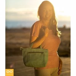 Vendor-unknown SYDNEY 100% Organic Hemp Clutch Tote (With Shoulder Strap) (12x9x3.5) (Plastic-free)