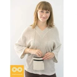 Vendor-unknown PHUKET 100% Organic Hemp Phone & Passport Pouch Bag With Shoulder Straps (Plastic-free)