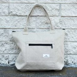 Vendor-unknown MOUNTAINVIEW 100% Organic Hemp Carry-All Tote (Unisex) (17”x13”x4”) (Plastic-free)