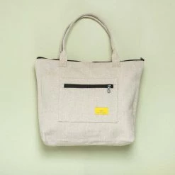 Vendor-unknown MOUNTAINVIEW 100% Organic Hemp Carry-All Tote (Unisex) (17”x13”x4”) (Plastic-free)