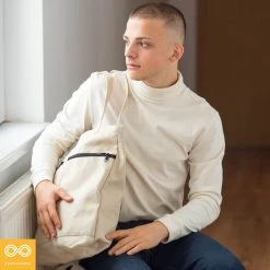 Vendor-unknown ShoesBags&More STOCKHOLM Hemp Travel Tote / Personal Carryon Bag (15.5x15.5x3.5) (Plastic-free)