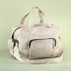 Vendor-unknown ShoesBags&More OYSTER EXPRESS 100% Organic Hemp Duffel Gym Bag (Plastic-free)