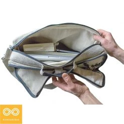 Vendor-unknown ShoesBags&More MANHATTAN 100% Organic Hemp Laptop Bag (15x11.4x4) (Plastic-free)