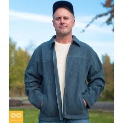 Vendor-unknown MAGIC MOUNTAIN 100% Organic Cotton Fleece Zippered Collar Jacket (Unisex) Warmwear & Outerwear