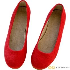 Shoes Women’s Footwear GISELLE Handmade Hemp Ballet Flats With Natural Rubber Sole