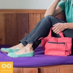 Shoes Women’s Footwear GISELLE Handmade Hemp Ballet Flats With Natural Rubber Sole