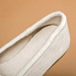 Shoes Women’s Footwear SNOW WHITE Handmade Hemp Ballet Flats (Lined With 100% Organic Cotton Fleece)