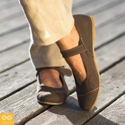 Shoes Ladies' Organic Cotton Ballet Flats With Natural Rubber Sole (Stuttgart) (Women's Sizes)