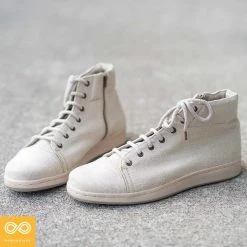 Shoes GENEVA Hemp High Top Sneakers Zipper (Men's & Women's Sizes)