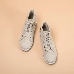 Shoes GENEVA Hemp High Top Sneakers Zipper (Men's & Women's Sizes)