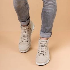 Shoes GENEVA Hemp High Top Sneakers Zipper (Men's & Women's Sizes)