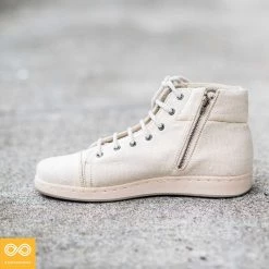 Shoes GENEVA Hemp High Top Sneakers Zipper (Men's & Women's Sizes)