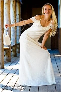 Vendor-unknown HEPBURN Organic Hemp Clutch Purse (8x8x2) (Plastic-free)